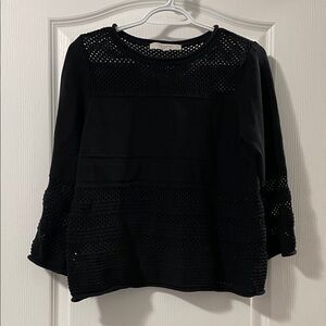 LOFT Black Knit Sweater